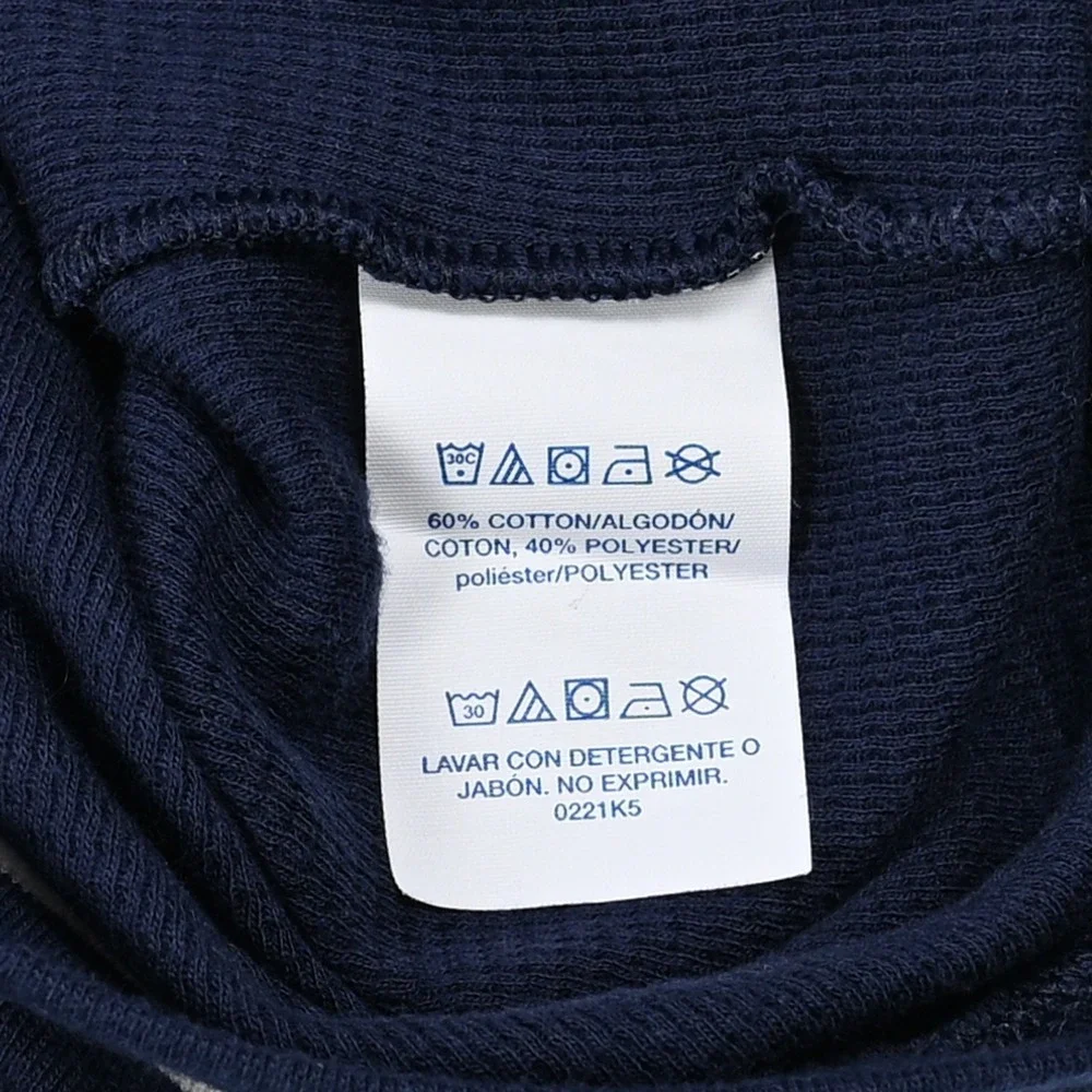 Polo Ralph Lauren Hoodie Sweater Mens Medium Sleepwear Jumper Waffle Knit Preppy